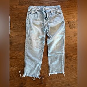 Gap girlfriend end raw hem 14 regular